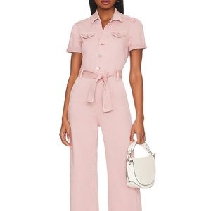 PAIGE ANESSA JUMPSUIT Color: Vintage Rouge Glow